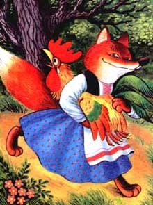 Кот, петух и лиса